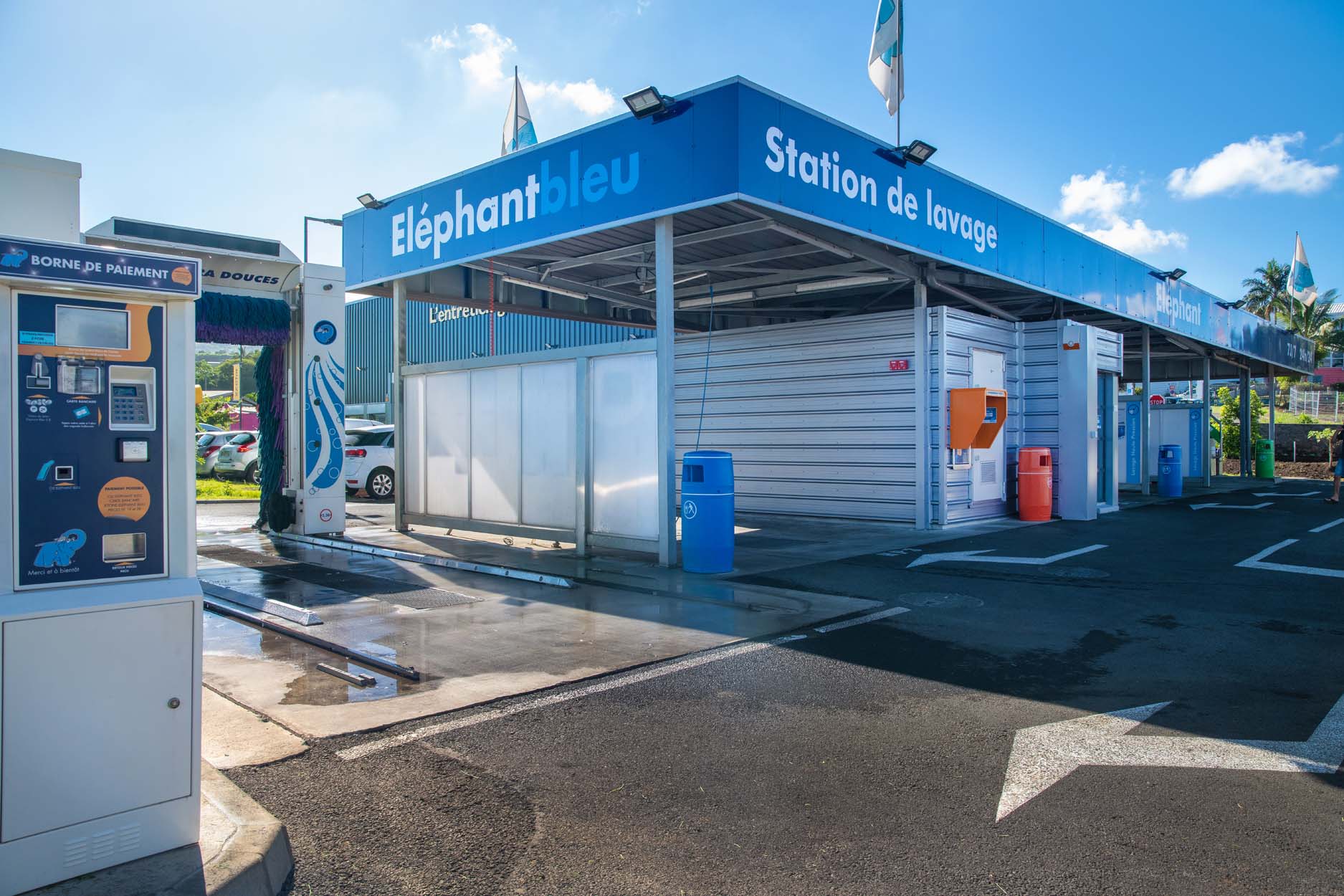 Station Eperon elephant bleu la reunion