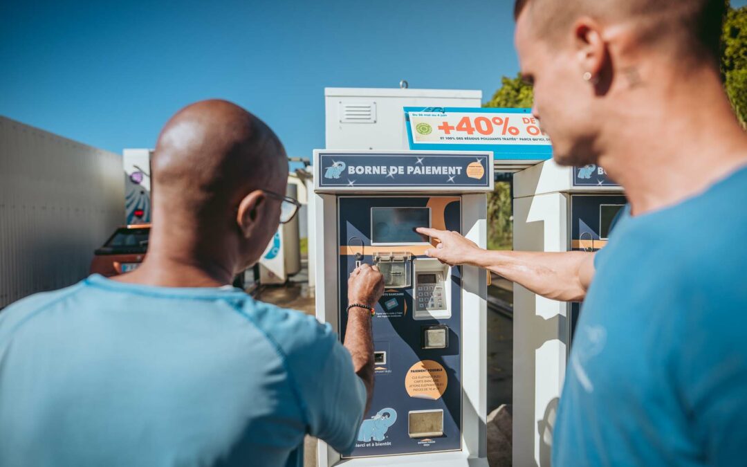 La clé de lavage Eléphant Bleu